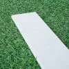 Battiscopa gres porcellanato bianco 60cm becco di civetta, finitura liscia per interno