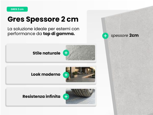 Gres spessore 2cm Ice XT effetto resina 60x60 bianco: stile naturale, look moderno, resistenza infinita per esterni