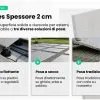 Gres spessore 2 cm tre soluzioni posa: flottante, secco, tradizionale. Pavimento esterno durevole effetto resina.